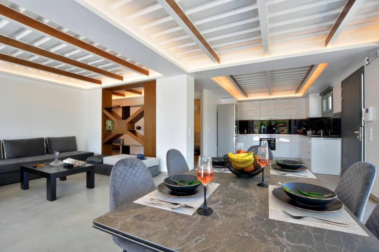 Villa Flamingo - 4 Bedrooms - Private Pool - Next To Renowned Issos Beach & Lake Korission Línia Exterior foto